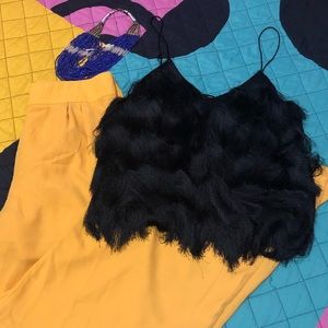 Fringe Spaghetti Strap